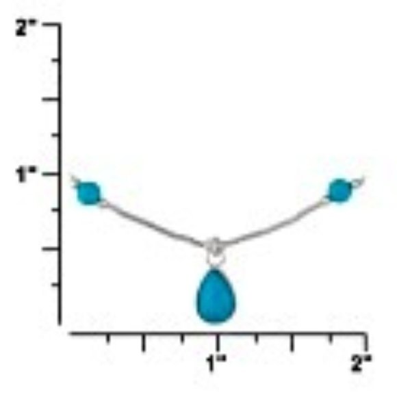 Mojave Turquoise Beaded Liquid Silver Necklace & perfectly matching Earrings NWT - Picture 12 of 14